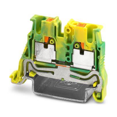 Phoenix Contact Zemnicí svorkovnice 1073555, řada: 5-NS 35, MPT 2 Zelená, Žlutá 2.5mm² 1 Zásuvný