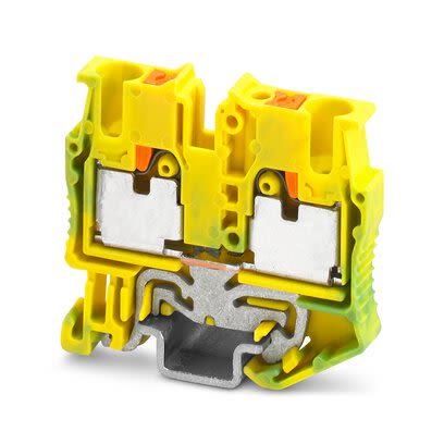 Phoenix Contact Zemnicí svorkovnice 1073761, řada: 5-NS 15, MPT 2 Žlutá, Zelená 2.5mm² 1 Zásuvný