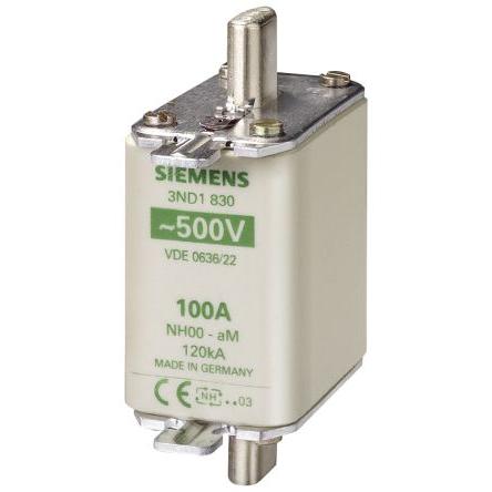 Pojistka NH 100A NH00 AM Siemens 500 V ac, 500V dc