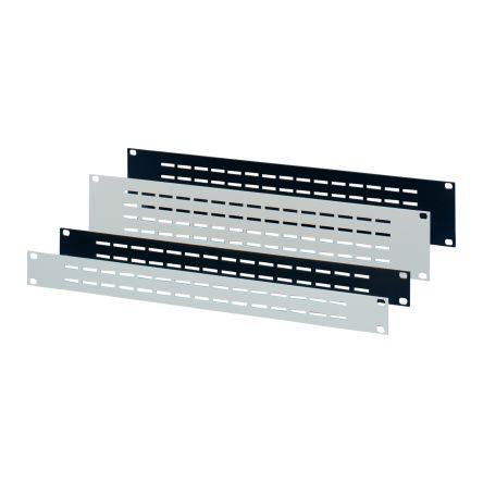 nVent SCHROFF Přední panel 19in Přední panel, Hliník 1 U barva Šedá Odvětrávaný 84HP