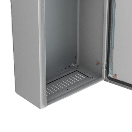 Větraná deska pružiny, řada: AFK nVent HOFFMAN, Měkká ocel Průchozí deska IP23 128 mm 542mm