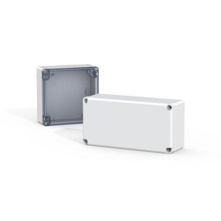 nVent HOFFMAN Svorkovnice, řada: DPCP IP67, IP66 Polykarbonát Světle šedá 120 mm Průhledné dveře 80 mm 86 mm