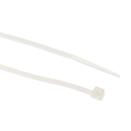 Stahovací páska Nerozpojitelné 100 mm 2.5mm Přírodní Nylon 66 RS PRO