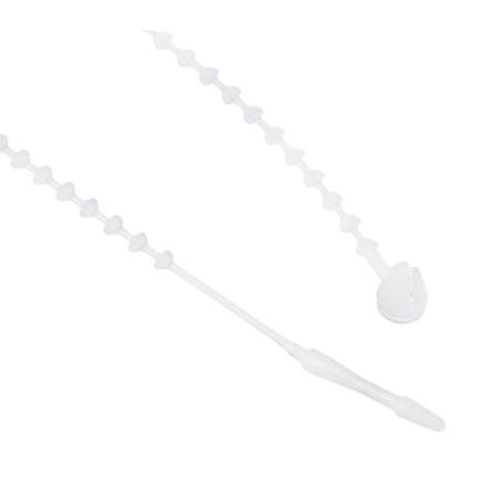 Stahovací páska Nerozpojitelné 143 mm 1.8mm Bílá Nylon 66 RS PRO
