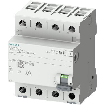 Jistič zbytkového proudu 4pólový Typ A 40A 30 mA Siemens SENTRON SENTRON