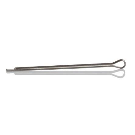 RS PRO Závlačka, délka: 19.1 mm, Lesklý zinek, Ocel průměr 0.8 mm