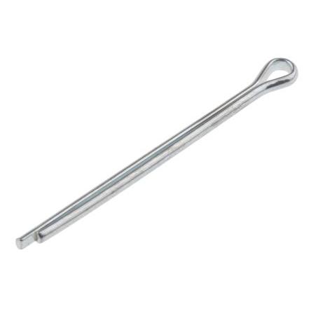 RS PRO Závlačka, délka: 25.4 mm, Lesklý zinek, Ocel průměr 1.6 mm