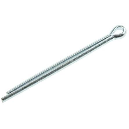 RS PRO Závlačka, délka: 44.5 mm, Lesklý zinek, Ocel průměr 3.2 mm