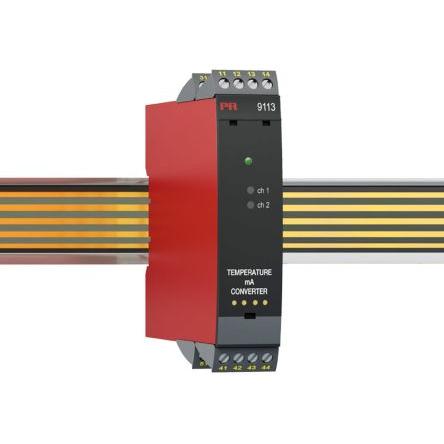 Převodník signálu, řada: 9100 RTD, Termočlánek, Proud IECEx/ATEX Proud PR Electronics 19.2V dc, 31.2 V dc