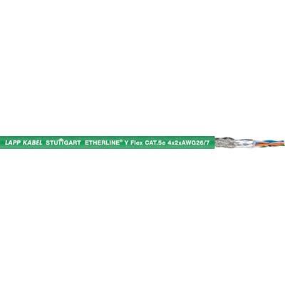 Lapp Cat5e Ethernetové kabely, Zelená, Polyvinylchlorid, A: Vnější, B: Vnější 100 m, typ pláště: Pocínovaný opletený