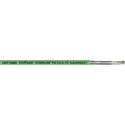 Lapp Cat6a Ethernetové kabely, Zelená, A: Vnější, 125V 100 m, B: Vnější, typ pláště: Pocínovaný opletený drát z měděné