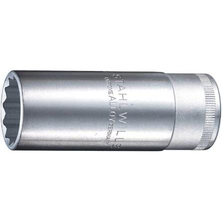 Zásuvka 1/2 in pohon 16 mm 12 bodů Čtvercový, celková délka: 83mm STAHLWILLE