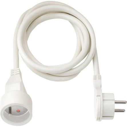 brennenstuhl Prodlužovací kabel, řada: H05VV-F, délka kabelu: 2 m 1 zásuvek, 230V Typ E – francouzský, IP20 Bílá, Bílá