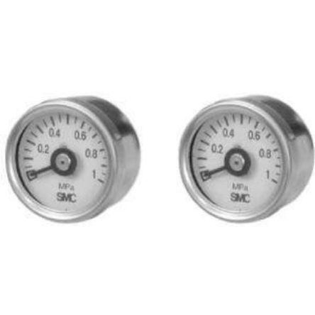 Tlakoměr Typ R G33-10-01, přesnost: 3 %FS 30 mm R 1/8 in Nerezová ocel, 23 °C 1 MPa 0 MPa SMC