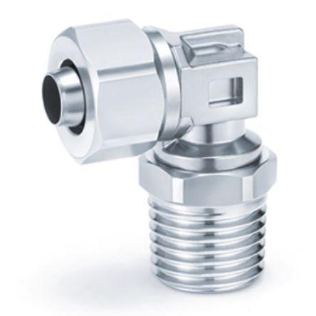 SMC Pneumatická armatura, řada: KFG2, KFG2V0806-01, Nerezová ocel, Zásuvný 6mm R 1/8" R