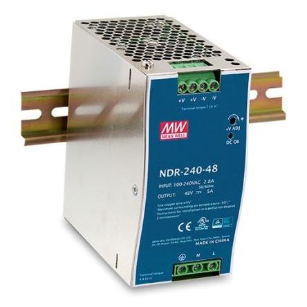 D-Link Napájecí zdroj na lištu DIN NDR-240 Spínaný režim 264V ac 5 A AC/DC 48V dc 240 W