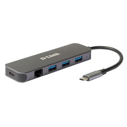 Rozbočovač USB-C DUB-2334, standard: USB 1.1, USB 2.0, USB 3.0 USB, počet portů USB: 4 Sběrnice USB 13.5 mm D-Link 35 mm