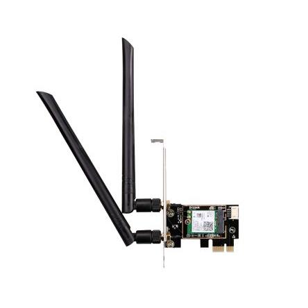 Adaptér WiFi 2402Mbps PCIe x1 D-Link AX3000 IEEE 802.11 a/b/g/n/ac Wi-Fi, Bluetooth