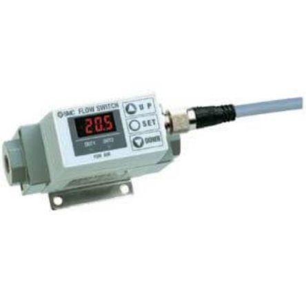 SMC, řada: PF2A Spínač digitálního průtoku Spínač průtoku Vzduch 2.5L/min → 52.5L/min