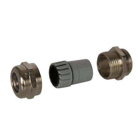 Kabelová průchodka, řada: SIB-TEC C5240105 Stříbrná Nerezová ocel, IP68 M40 SIB 15 mm až 27 mm