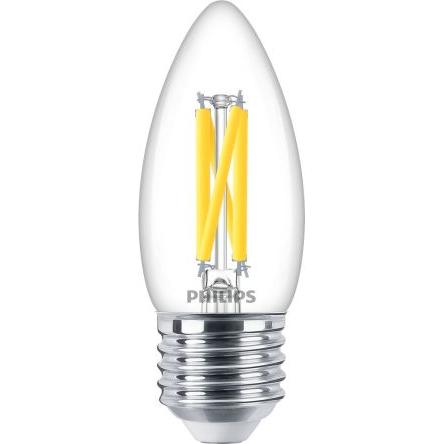 LED žárovky, svítivost: 470 lm, řada: Master, 2 W, objímka žárovky: E27, Svíčka, 240V ekvivalent 25 W, barevný tón: