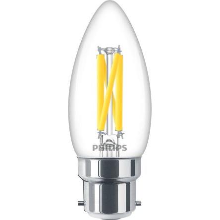 LED žárovky, svítivost: 470 lm, řada: Master, 3.4 W Ztlumitelná, objímka žárovky: E27, Svíčka, 240V ekvivalent 40 W,