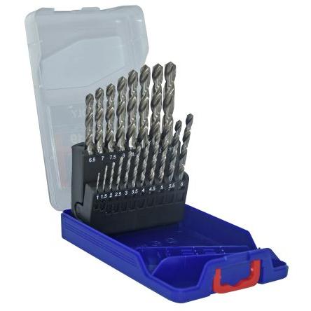 Vrták, HSS, počet kusů: 19 HSS Metal Tivoly Ocel, max. velikost: 10 mm, min. velikost: 1 mm