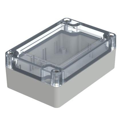 Bopla Pouzdro, řada: Euromas X IP66, IP68 barva Světle šedá IK07 barva Čirá Polykarbonát 105 mm 40 mm 70 mm