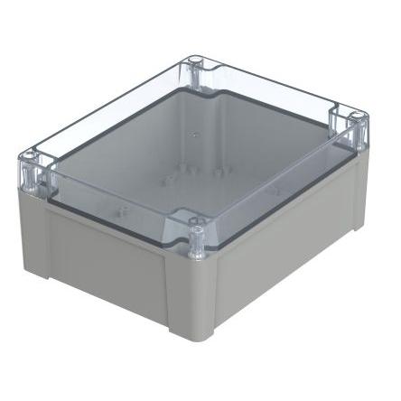 Bopla Pouzdro, řada: Euromas X IP68, IP66 barva Světle šedá IK07 barva Čirá Polykarbonát 240 mm 105.6 mm 191.3 mm