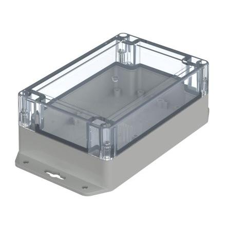 Bopla Pouzdro, řada: Euromas X IP66, IP68 S přírubou barva Světle šedá IK07 barva Čirá Polykarbonát 150 mm 60 mm 100 mm