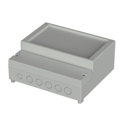 Bopla Nástěnná krabice, řada: RegloCard Plus IP30 ABS, Polykarbonát Světle šedá 185 mm 213 mm 84 mm