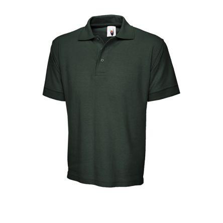 Uneek UC102 Zelená Bavlna, Polyester Polokošile M
