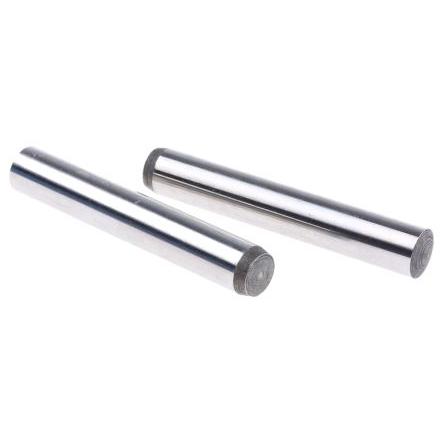 RS PRO Vodící čep, délka: 50 mm, Obyčejný Paralelní prům. 8 mm, Měkká ocel