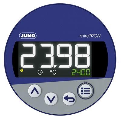 Jumo Kontrolér, řada: miroTRON Montáž do panelu 2, počet výstupů: 1, výstup: Relé 230V ac, typ řízení: Regulátor PID,