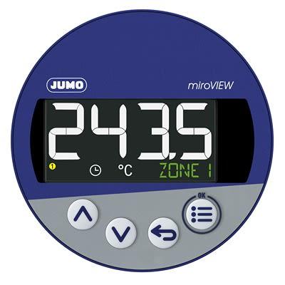 Jumo Digitální panelový multifunkční měřič, řada: miroVIEW LCD, výška výřezu: 60.5 mm, šířka výřezu: 68 mm pro Teplota,