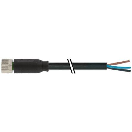 Kabel konektoru, A: Vnitřní, A: Rovný 3, 60V, IP65, IP66K, IP67 Murrelektronik Limited 2 m