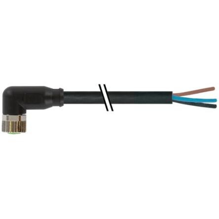 Kabel konektoru, A: Vnitřní, A: Pravoúhlý 3, 60V, IP65, IP66K, IP67 Murrelektronik Limited 5 m