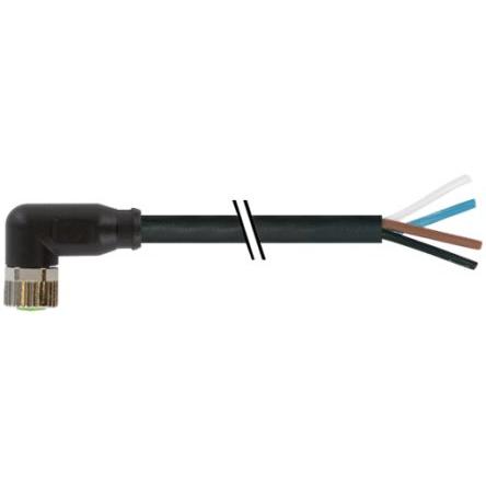 Kabel konektoru, A: Vnitřní, A: Pravoúhlý 4, 60V, IP65, IP66K, IP67 Murrelektronik Limited 5 m