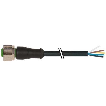 Kabel konektoru, A: Vnitřní, A: Rovný 5, 125V, IP65, IP66K, IP67 Murrelektronik Limited 10 m