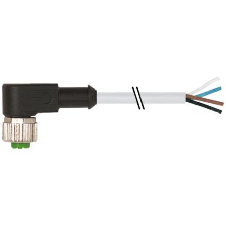 Kabel konektoru, A: Vnitřní, A: Pravoúhlý 4, 250V, IP65, IP66K, IP67 Murrelektronik Limited 10 m