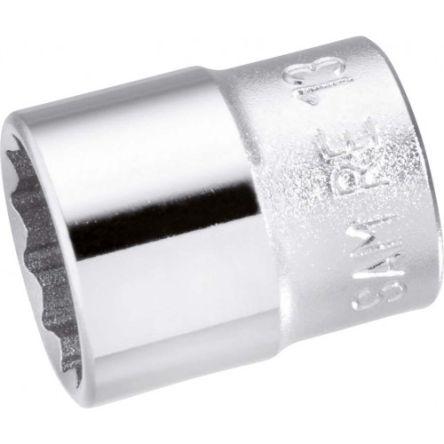 Zásuvka 1/4 in pohon 12 mm 12 bodů Dvojitý šestihran, celková délka: 25mm SAM