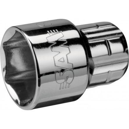 Zásuvka 1/2 in pohon 19 mm 6 bodů Šestihran, celková délka: 18.92mm SAM