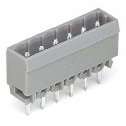 WAGO Konektor PCB, řada: 231, počet kontaktů: 6, počet řad: 1, rozteč: 5 mm, orientace těla: Rovný, Montáž na plošný