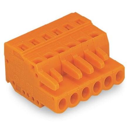 WAGO Svorka PCB, řada: 231, rozteč: 5.08 mm, počet řad: 1, počet kontaktů: 4, Oranžová