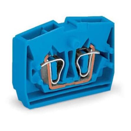WAGO Svorkovnice, řada: 264 2.5mm², Lišta DIN Modrá, počet cest: 2 24A, 12AWG, 28 AWG, 600V Klecová svorka