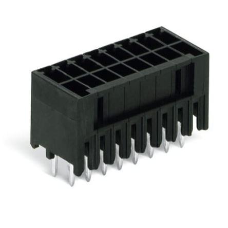 WAGO Konektor PCB, řada: 713, počet kontaktů: 6, počet řad: 2, rozteč: 5 mm, orientace těla: Rovný, 3.8 mm, materiál