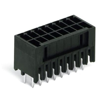 WAGO Konektor PCB, řada: 713, počet kontaktů: 16, počet řad: 2, rozteč: 5 mm, orientace těla: Rovný, 3.8 mm, materiál