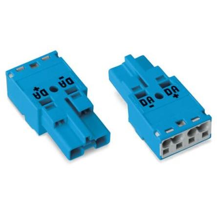WAGO Konektor pro osvětlení, řada: 770 Kabel Vnější Konektor pro osvětlení Klecová svorka 25A, IP20 barva Modrá, formát