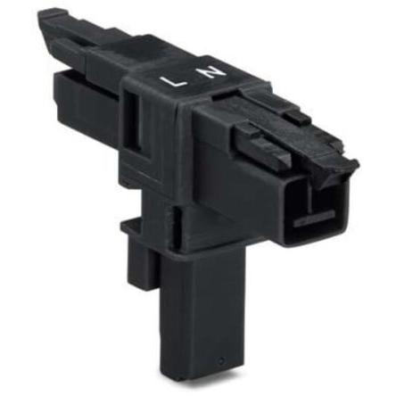 WAGO Konektor pro osvětlení, řada: 890 Kabel Vnější Konektor pro osvětlení Klecová svorka 16A, IP40, IP20 barva Černá,