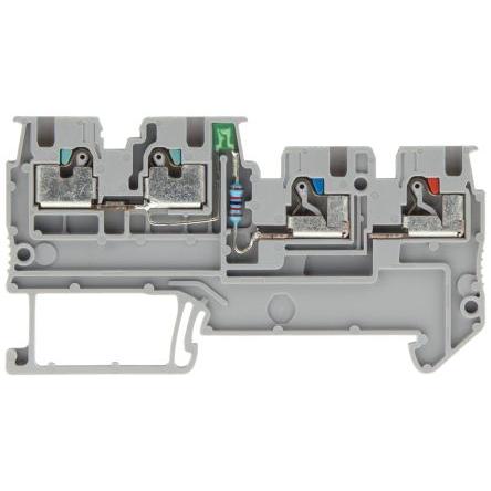 Siemens Svorkovnice pro montáž na lištu DIN 8WH6003-0HE00, řada: 8WH, 250V Šedá 1.5mm² 3 Šroubová